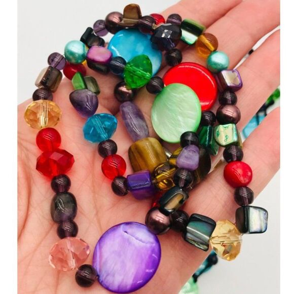 Vintage Premier Designs Parure Chunky Hand Knotted Fun Bold Statement Jewelry - Picture 3 of 11